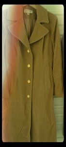 Anne Klein wool coat with gold buttons